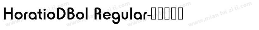 HoratioDBol Regular字体转换
